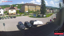 Střed obce Rokytnice nad Jizerou