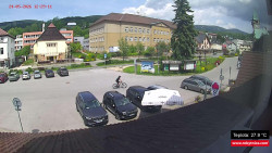Střed obce Rokytnice nad Jizerou