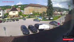 Střed obce Rokytnice nad Jizerou
