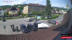 Střed obce Rokytnice nad Jizerou