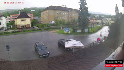 Střed obce Rokytnice nad Jizerou