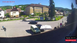 Střed obce Rokytnice nad Jizerou