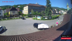 Střed obce Rokytnice nad Jizerou