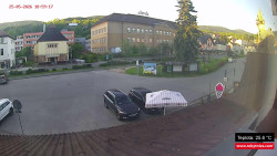 Střed obce Rokytnice nad Jizerou