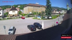 Střed obce Rokytnice nad Jizerou