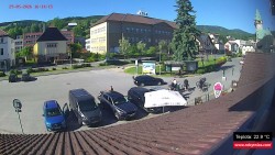 Střed obce Rokytnice nad Jizerou