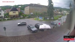 Střed obce Rokytnice nad Jizerou