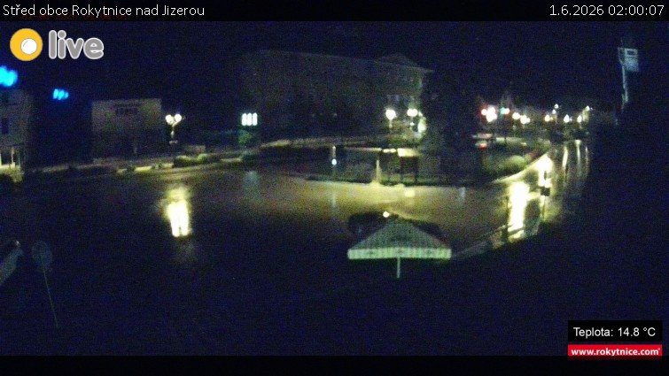 Město Rokytnice nad Jizerou - Střed obce Rokytnice nad Jizerou - 1.6.2026 v 02:00