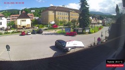 Střed obce Rokytnice nad Jizerou