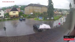 Střed obce Rokytnice nad Jizerou