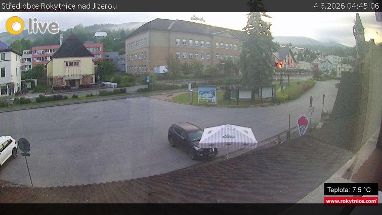Město Rokytnice nad Jizerou - Střed obce Rokytnice nad Jizerou - 4.6.2026 v 04:45