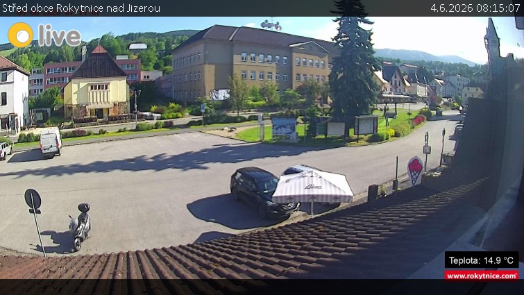 Město Rokytnice nad Jizerou - Střed obce Rokytnice nad Jizerou - 4.6.2026 v 08:15