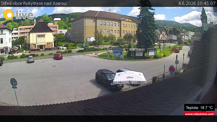 Město Rokytnice nad Jizerou - Střed obce Rokytnice nad Jizerou - 4.6.2026 v 10:45