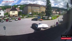 Střed obce Rokytnice nad Jizerou