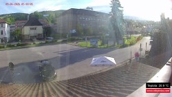 Střed obce Rokytnice nad Jizerou
