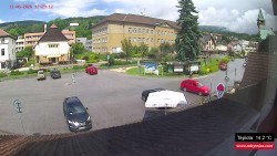 Střed obce Rokytnice nad Jizerou