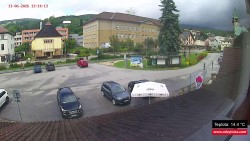 Střed obce Rokytnice nad Jizerou