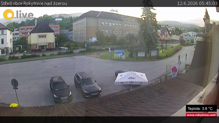Město Rokytnice nad Jizerou - Střed obce Rokytnice nad Jizerou - 12.6.2026 v 05:45