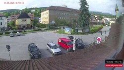 Střed obce Rokytnice nad Jizerou