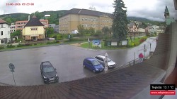 Střed obce Rokytnice nad Jizerou