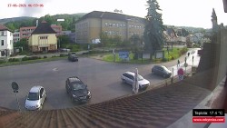 Střed obce Rokytnice nad Jizerou