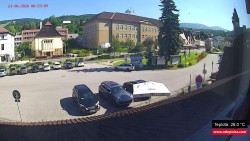 Střed obce Rokytnice nad Jizerou
