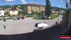 Střed obce Rokytnice nad Jizerou