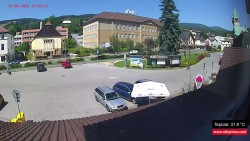 Střed obce Rokytnice nad Jizerou