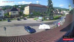 Střed obce Rokytnice nad Jizerou