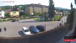 Střed obce Rokytnice nad Jizerou