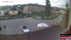 Střed obce Rokytnice nad Jizerou
