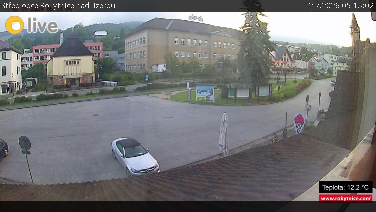 Město Rokytnice nad Jizerou - Střed obce Rokytnice nad Jizerou - 2.7.2026 v 05:15