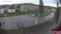 Střed obce Rokytnice nad Jizerou