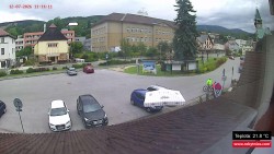 Střed obce Rokytnice nad Jizerou