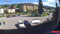 Střed obce Rokytnice nad Jizerou