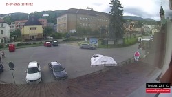Střed obce Rokytnice nad Jizerou