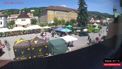 Střed obce Rokytnice nad Jizerou
