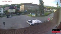Střed obce Rokytnice nad Jizerou