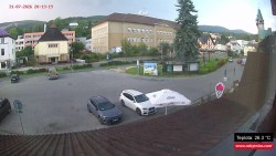 Střed obce Rokytnice nad Jizerou
