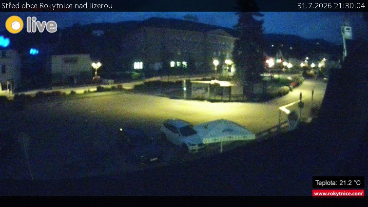 Město Rokytnice nad Jizerou - Střed obce Rokytnice nad Jizerou - 31.7.2026 v 21:30