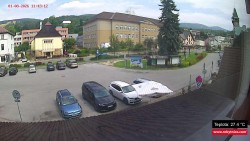 Střed obce Rokytnice nad Jizerou