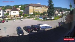 Střed obce Rokytnice nad Jizerou