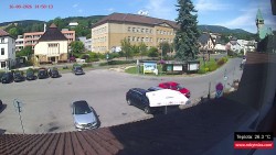 Střed obce Rokytnice nad Jizerou