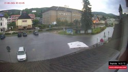 Střed obce Rokytnice nad Jizerou