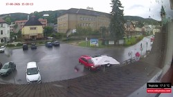 Střed obce Rokytnice nad Jizerou