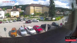 Střed obce Rokytnice nad Jizerou