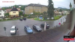 Střed obce Rokytnice nad Jizerou