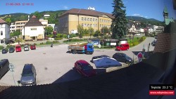 Střed obce Rokytnice nad Jizerou