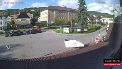 Střed obce Rokytnice nad Jizerou