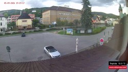 Střed obce Rokytnice nad Jizerou